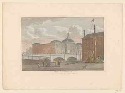Pohled na burzu v Rotterdamu Veletrh v Rotterdamu / La Bourse à Rotterdam (název na objektu) od Carel Frederik Bendorp (I)
