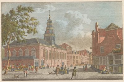 Valonský kostel v Rotterdamu, asi 1790 Francouzský kostel v Rotterdamu / L
