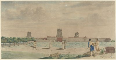 Grote Pagode te Chalembron, Indie od Carel Frederik Reimer