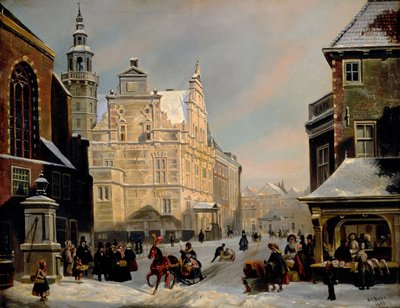 Radnice, Haag, 1853. od Carel Jacobus Behr