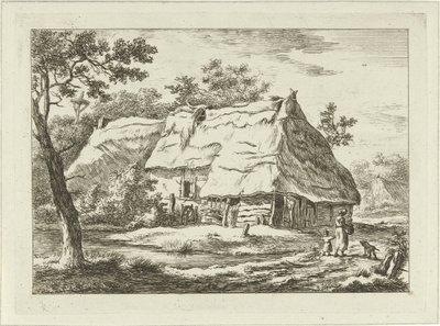 Žena s dítětem na farmě Krajiny (1-6) (název série) od Carel Lodewijk Hansen