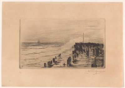 Molo z Vlissingenu od Carel Nicolaas Storm van 