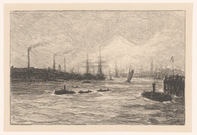 Přístav Hamburk od Carel Nicolaas Storm van 