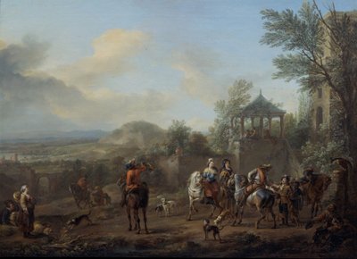 Odjezd Na Lov od Carel van Falens or Valens