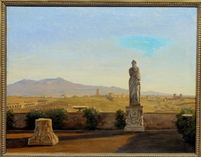 Panorama z Villa Mattei. Obraz Carl Christian Constantin Hansen (1804-1880) od Carl Christian Constantin Hansen