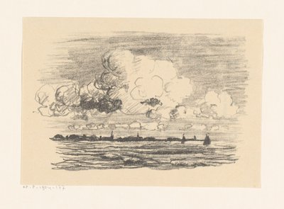 Mraky nad vodou od Carl August Breitenstein