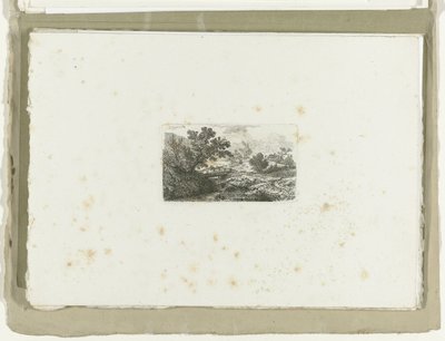 Krajina s mostem přes potok Šestnáct krajin (název série) od Carl August Lebschee