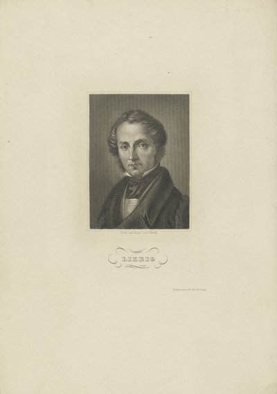 Portrét chemika Justuse von Liebiga, c. 1840 od Carl Barth