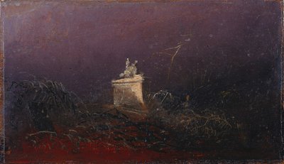 Památník s hrobem od Carl Blechen