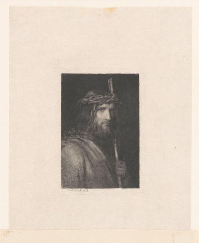 Kristus s trnovou korunou (Muž bolesti) od Carl Bloch