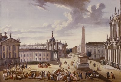 Pohled na radnici, 1772 (viz také 330437) od Carl Christian Baron
