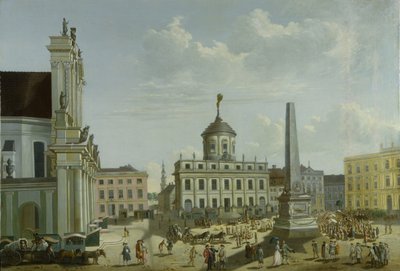 Pohled na radnici, 1772 od Carl Christian Baron