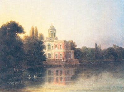 pohled na Marmorpalais bei Potsdam od Carl Daniel Freydanck