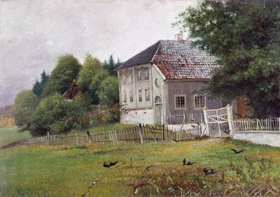 Dům veřejného notáře, Drobak (olej na plátně) od Carl-Edvard Diriks