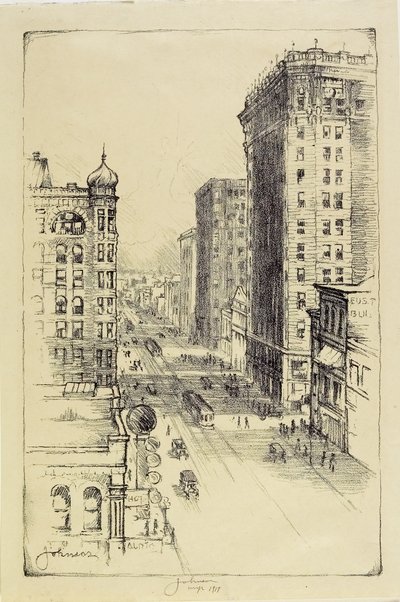 Hennepin Avenue pod Šestou ulicí od Carl Edward Johnson