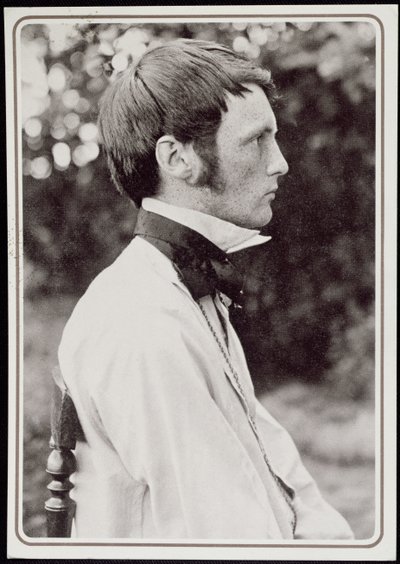 Portrét Heinricha Vogelera (1872-1942) 1898 (černobílá fotografie) od Carl Eeg