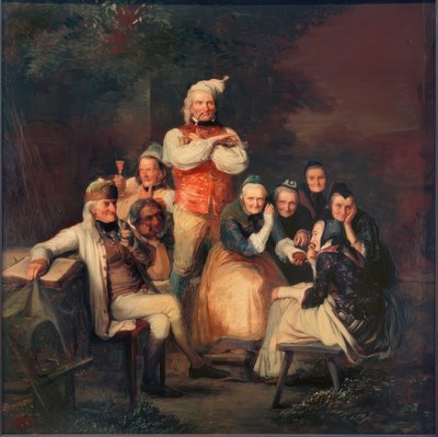 Hesenští farmáři ve svém nedělním nejlepším od Carl Engel von Rabenau
