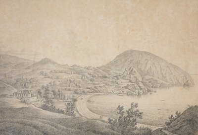 Pohled na panské sídlo Armanda Emmanuela du Plessis, vévody de Richelieu v Gursufu, 1810 od Carl Ferdinand von Kugelgen