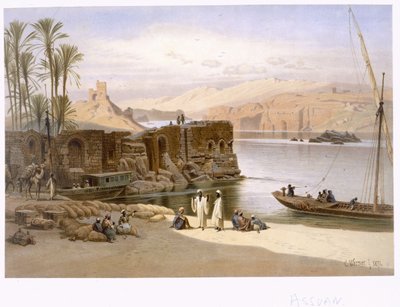 Asuán, 1871 od Carl Friedrich Heinrich Werner