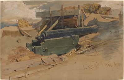 Dělo u hráze od Carl Friedrich Heinrich Werner