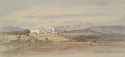 Římská krajina se San Giovanni in Laterano od Carl Friedrich Heinrich Werner