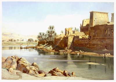 Chrám Isis ve Philae, 1870 od Carl Friedrich Heinrich Werner