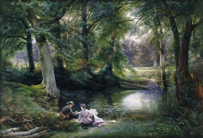 Umělecká lekce, 1870 od Carl Friedrich Wilhelm Trautschold