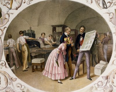 Interiér tiskárny od Carl and Geiger Peter Johann Nepomuk Kunz