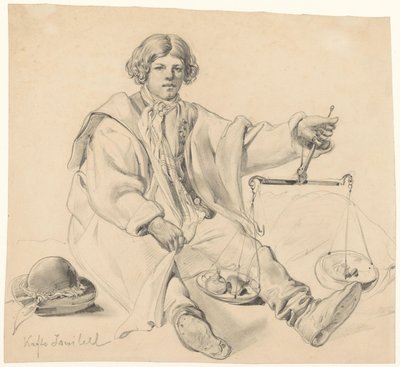Sedící chorvatský prodejce cibule od Carl Goebel
