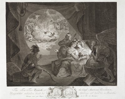 Tea-Tax Tempest neboli anglo-americká revoluce od Carl Gottlieb (attr.to) Guttenberg