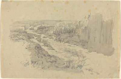 Cesta přes pole poblíž Lipska od Carl Gustav Carus