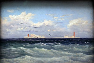 Německy: Mittelländische Seefestung Středomořská ostrovní pevnost od Carl Gustav Carus