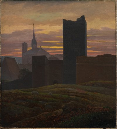 Císařský hrad, Eger od Carl Gustav Carus