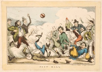 Fotbal v ulicích Londýna, 1820 od Carl H. Heath