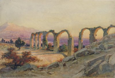 Akvadukt v Saloně, Dalmácie, 1854 od Carl Haag