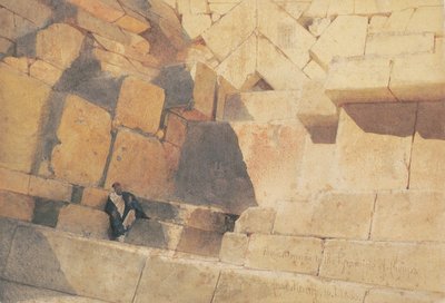 Vchod do Cheopsovy pyramidy, 1860 od Carl Haag