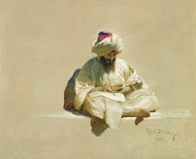 The Letter Writer, 1891 od Carl Haag