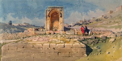 Údolí a dolní tůň Gihon, Jeruzalém, 1859 od Carl Haag