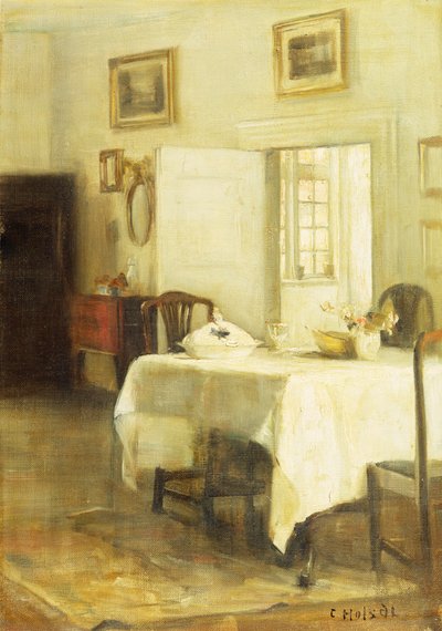 Jídelna (olej na plátně) od Carl Holsoe
