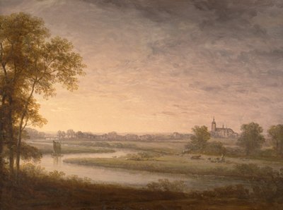 Rozlehlá krajina s Västerås v pozadí od Carl Johan Fahlcrantz