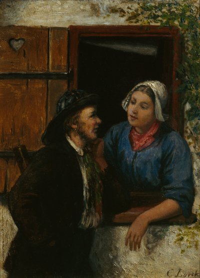 Pilot a jeho žena od Carl Julius Lorck