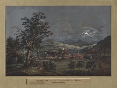 Pohled na K. K. Private Iron Factory v Zöptau od Carl Julius Rieden