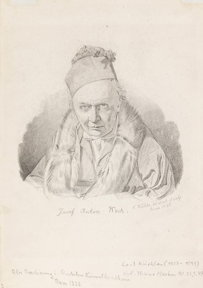 Portrét malíře Josepha Antona Kocha 1768-1839, 1836. od Carl Küchler