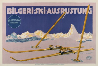 Lyžařské vybavení Bilgeri, c. 1910. od Carl Kunst