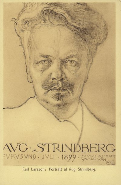 August Strindberg (1849-1912), švédský dramatik, prozaik, básník a výtvarník, 1899 od Carl Larsson