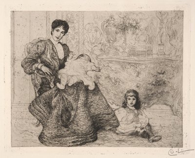 Dora Lammová a její synové od Carl Larsson