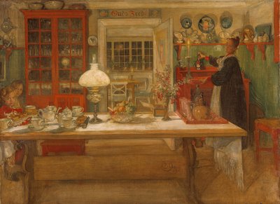 Příprava na hru, 1901 od Carl Larsson