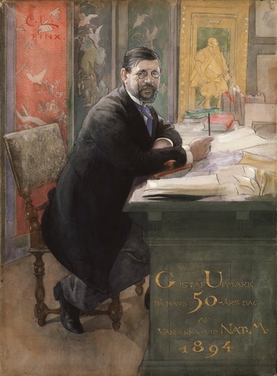Gustaf Upmark, generální ředitel Národního muzea, 1894 od Carl Larsson