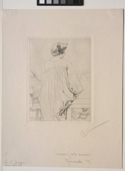 Lisbeth, při pohledu zezadu od Carl Larsson