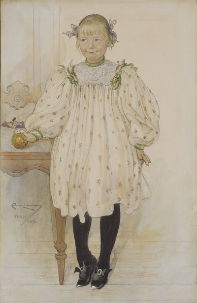 Martha Winslow jako dívka od Carl Larsson